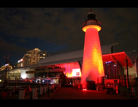 Australian National Maritime Museum at night laissez-faire Catering